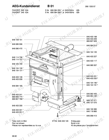 Схема №1 FAV675I-W  UE с изображением Регулятор Aeg 8996461041312